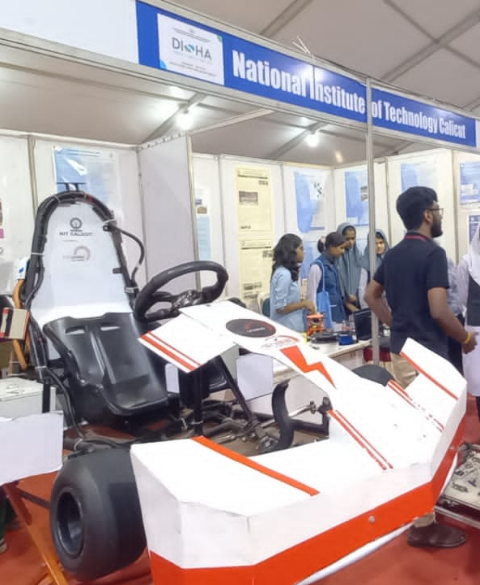 NITC stall enthralls tech enthusiasts in the  DISHA Expo