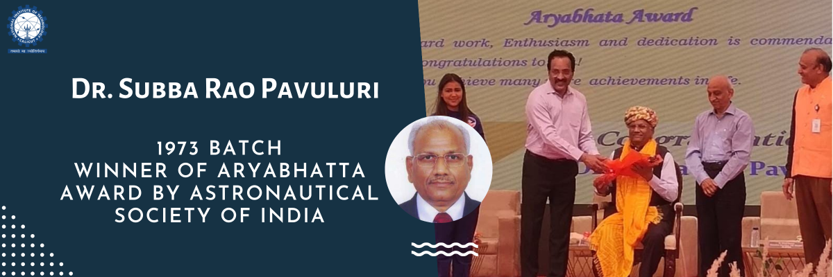 NITC Alumnus gets the distinguished Aryabhatta Award