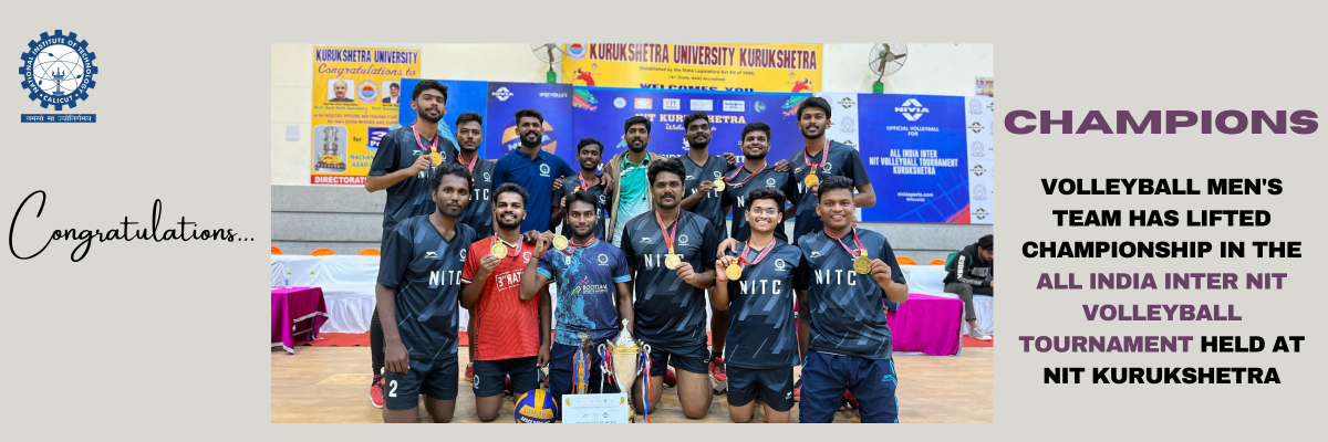 Men’s Volleyball Team Bags Inter-NIT Championship