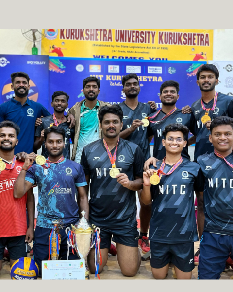 Men’s Volleyball Team Bags Inter-NIT Championship