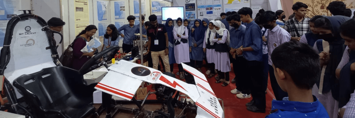NITC stall enthralls tech enthusiasts in the DISHA Expo